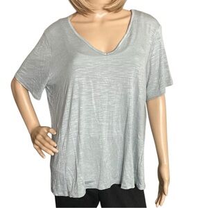 NEW Old Navy Luxe Gray Short Sleeve V-neck T-Shirt - Size XL